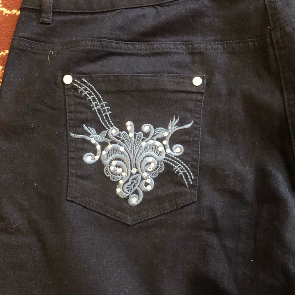 Together dark blue Straight Leg Jeans-size 18 38” round -worn once - Picture 8 of 9